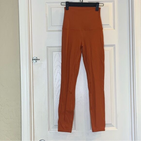 Lululemon Align Super-High-Rise Pant 28" Canyon Orange Size 2 - Picture 7 of 8